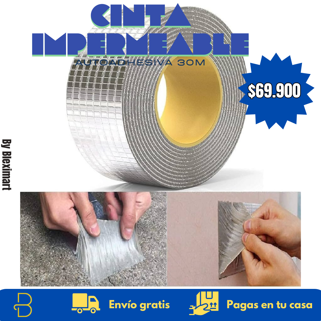 Cinta Impermeable Autoadhesiva 30 Metros