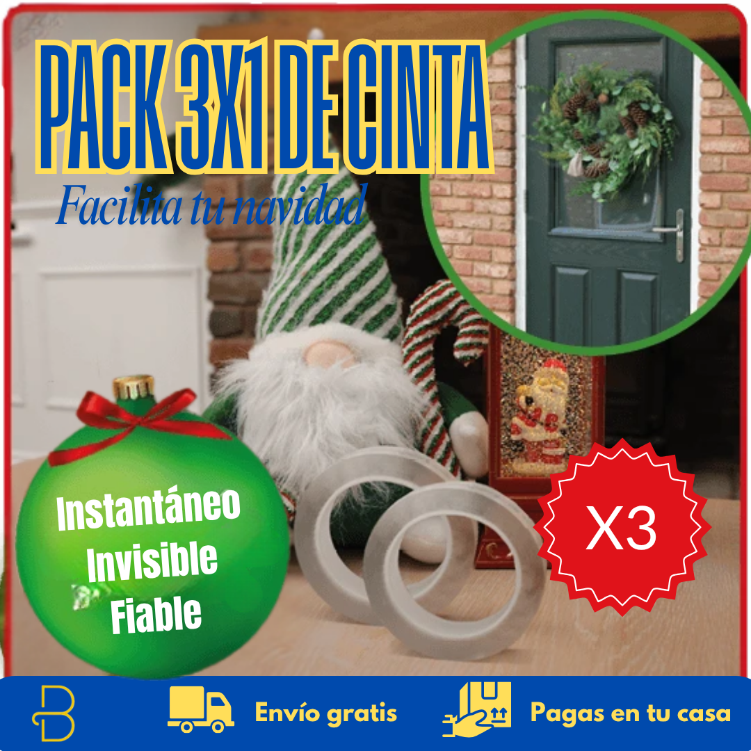Pack 3X1 Cinta doble faz - 3M
