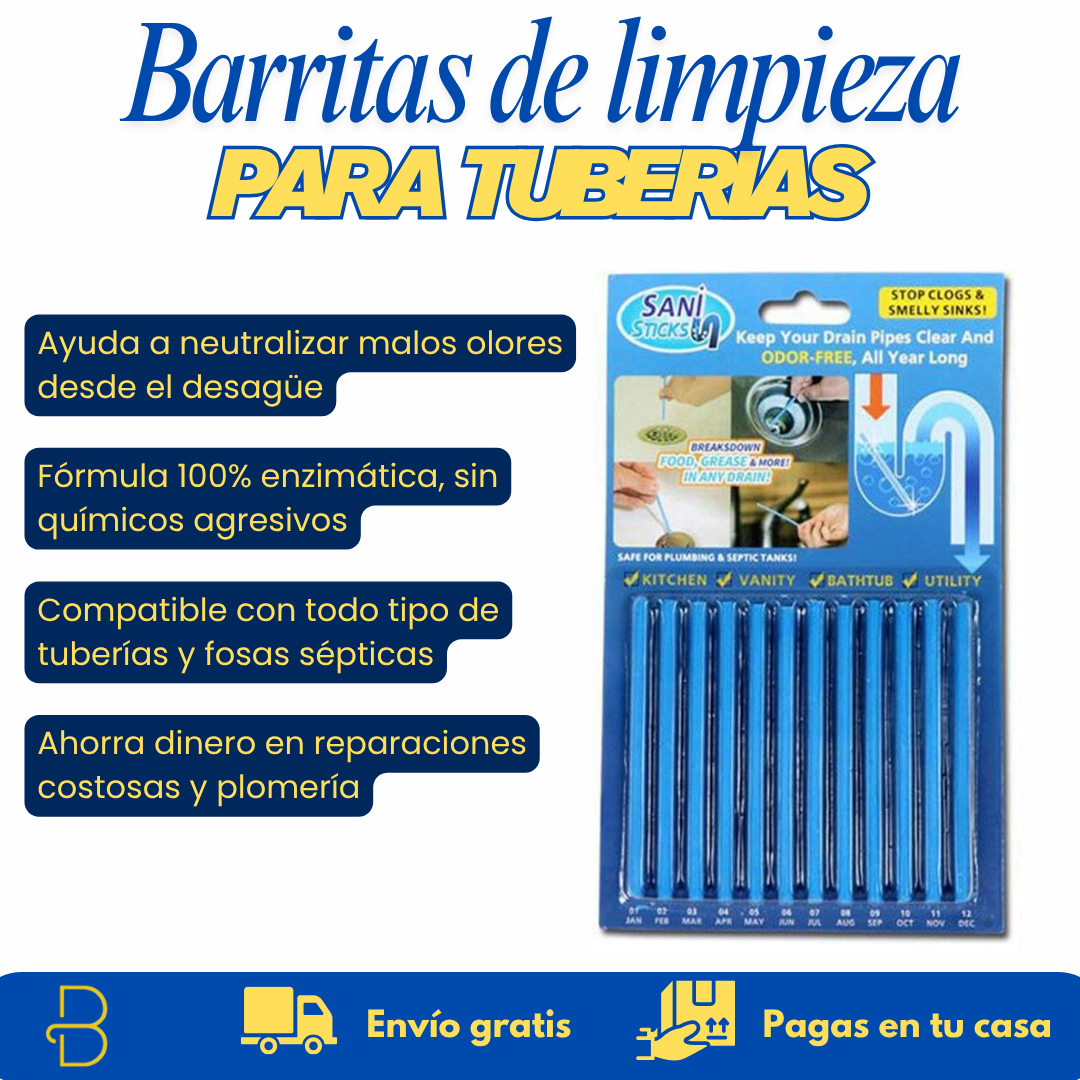 Barritas de Limpieza Enzimáticas: Mantén Tus Tuberías Siempre Limpias y Frescas