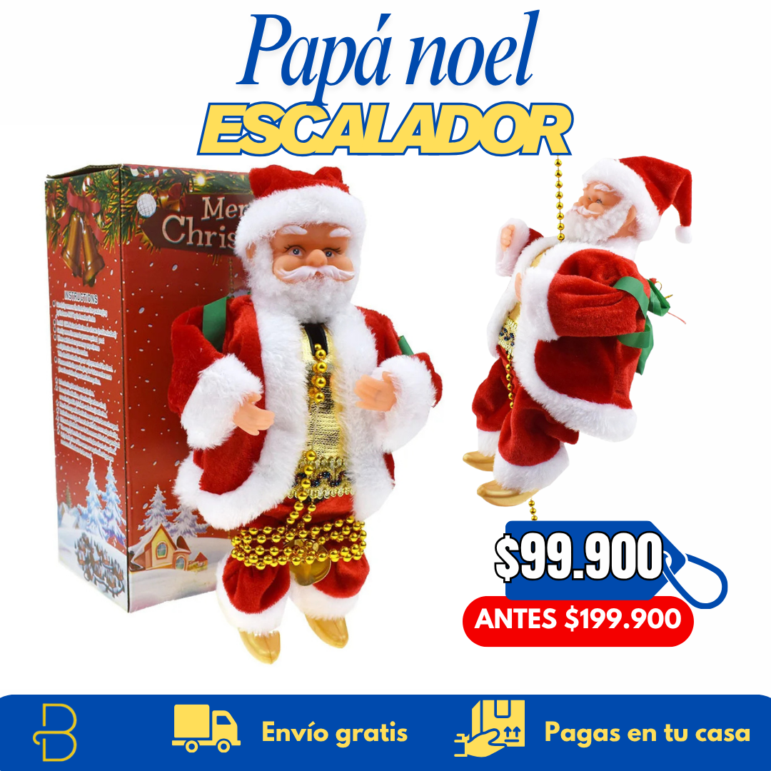 Papá Noel Escalador: Dale vida a tu navidad con magia en movimiento