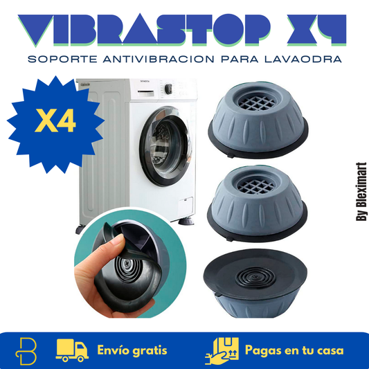 VibraStop X4® - Soportes Antivibración para Lavadora🚀