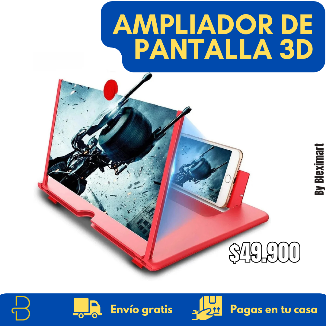 Screenly Ultra: Amplificador 3D Portátil para Teléfonos ¡¡¡¡¡¡¡LLEVA 2 POR TAN SOLO $69.900!!!!!!