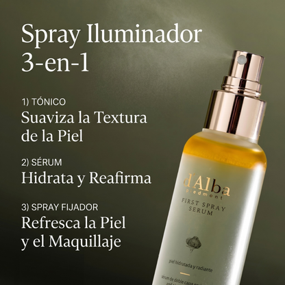 D'Alba White Truffle Spray Sérum — Devuélvele el glow a tu piel desde el primer spray