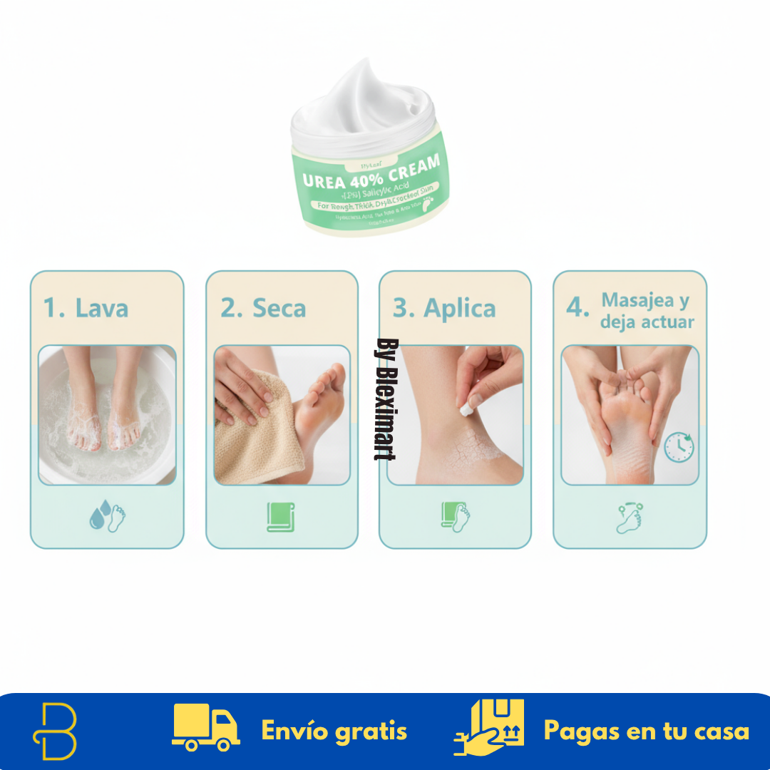 Crema Reparadora Intensiva con Urea 40 % para Pies y Manos - Recupera la suavidad