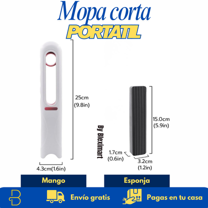 Mopa corta portátil - Máxima eficiencia para tu hogar