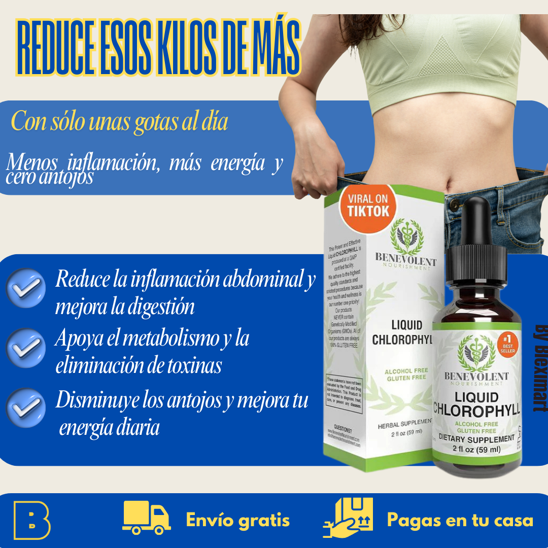 Clorofila líquida: El Secreto Viral para tu Piel y Bienestar