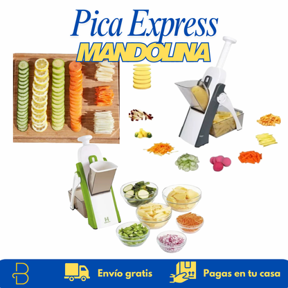 Pica Express Mandolina - Cortes perfectos, cocina sin esfuerzo.