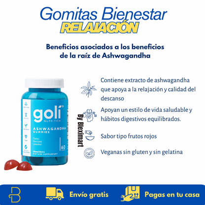 Gomitas Bienestar – Digestión o Relajación, 60 unidades