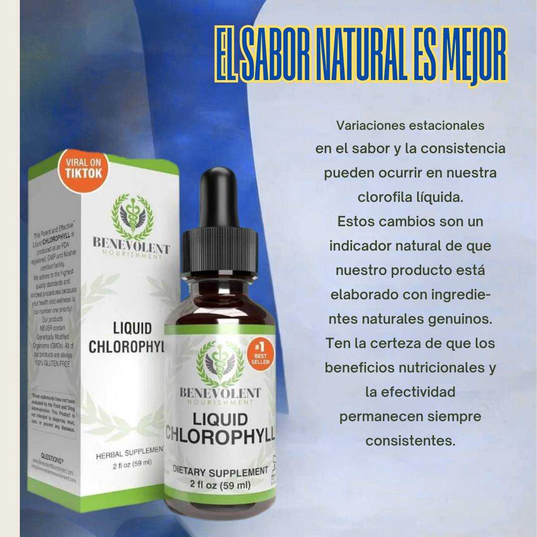 Clorofila líquida: El Secreto Viral para tu Piel y Bienestar
