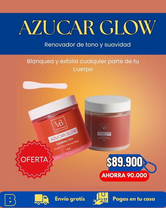 Azúcar Glow 60g: Renovador de Tono y Suavidad